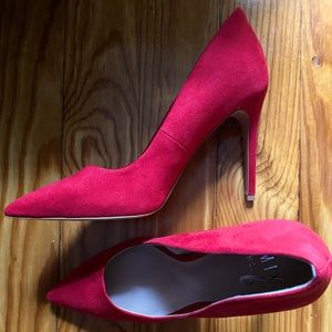 Red stylish heels from Mix No. 6, size 9